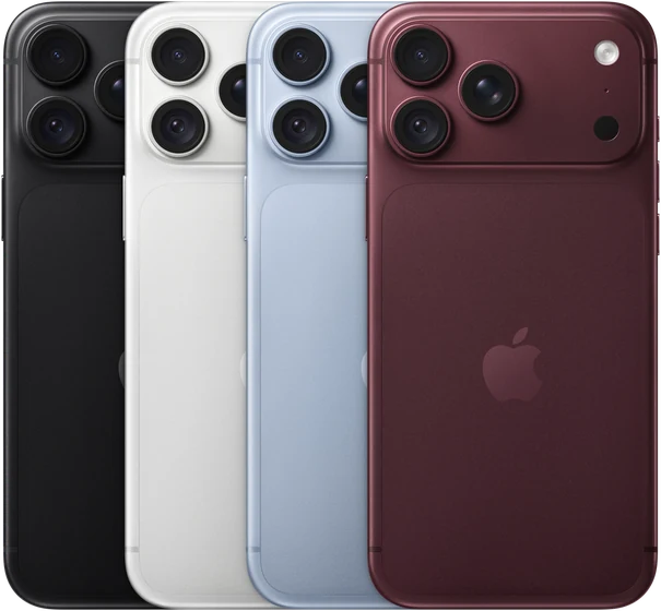 iPhone 18 Pro Max の本体の色の並び(4色)